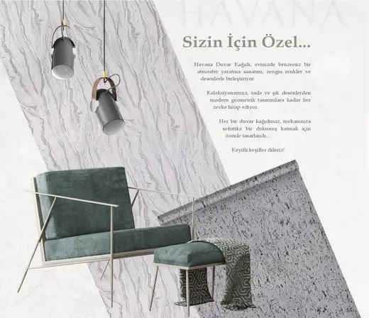 Havana Geometrik Mermer duvar kağıdı modeli sayfa 7 - Şahinler Dekor Kocaeli Gebze
