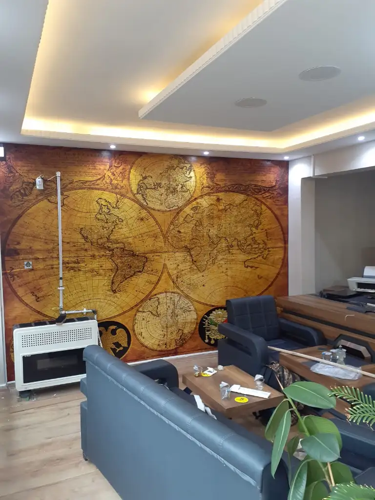 Ofis için duvar kağıdı uygulaması